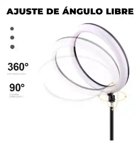 Aro De Luz Con Trípode De 26cm Rgb