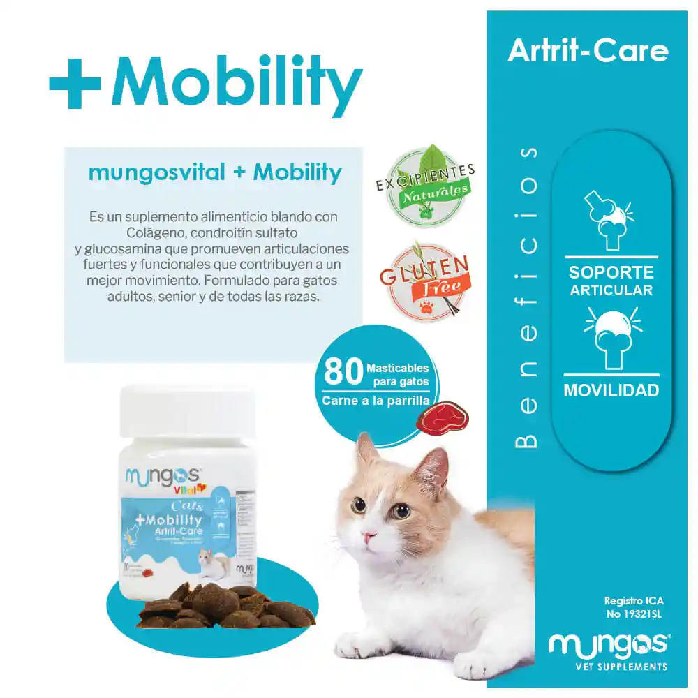 Mungos Vital Cats Mobility X 80 Tabs