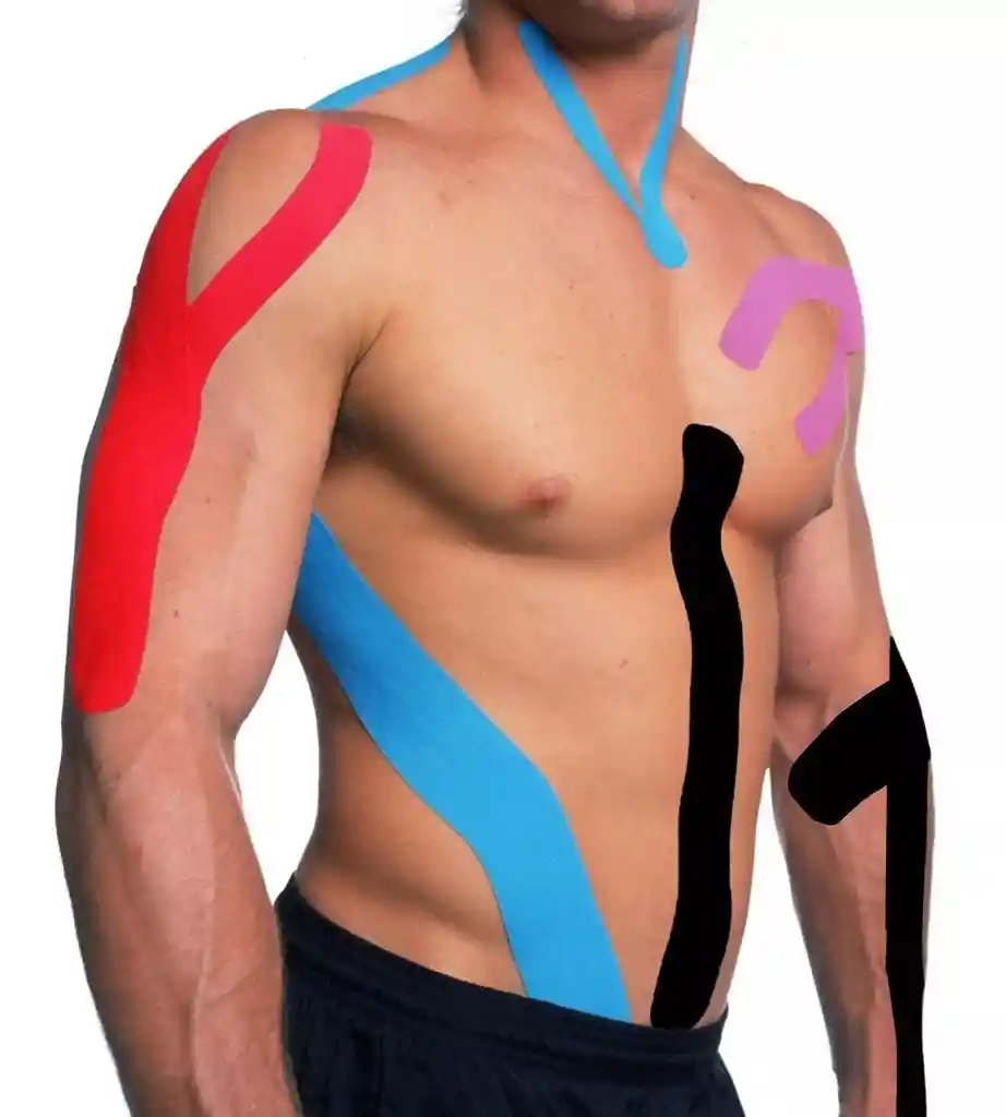 Cinta Kinesiologica Kinesiology 5 Metros X 5cm Tape - Negro