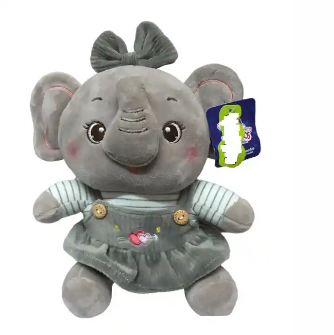 Peluche Elefante Con Overol De Falda