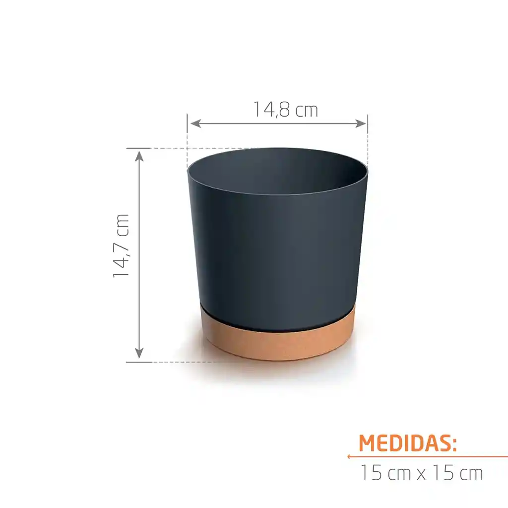 Matera Tubo Pm 15 Cm Antracita