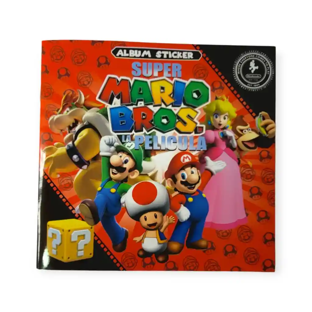 50 Sobres Láminas Para Álbum Super Mario Bros Negro