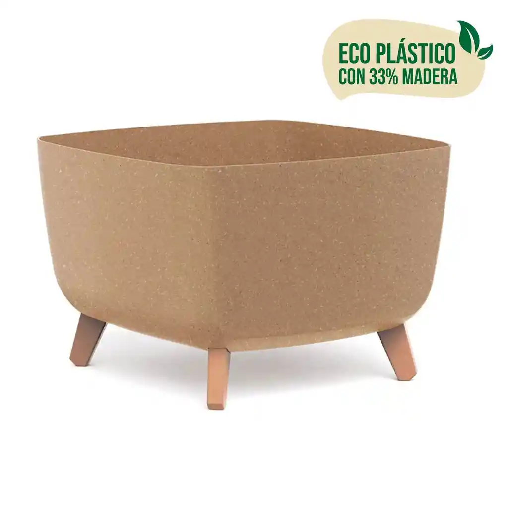 Matera Gracia Square Eco Wood 39 Cm Café Claro