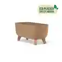 Matera Gracia Square Eco Wood 39 Cm Café Claro