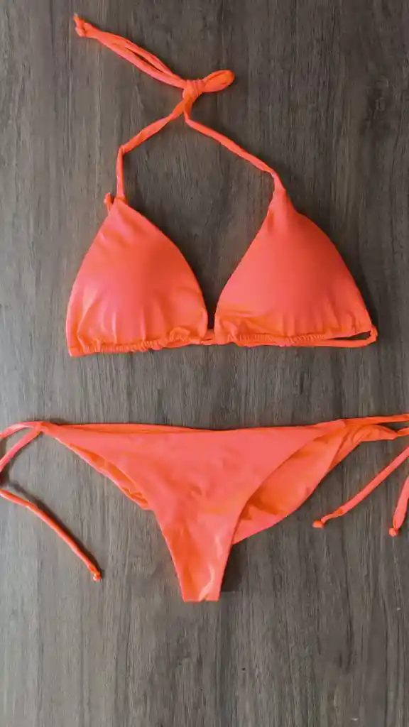 Trjae De Baño Naranja Neon Talla M