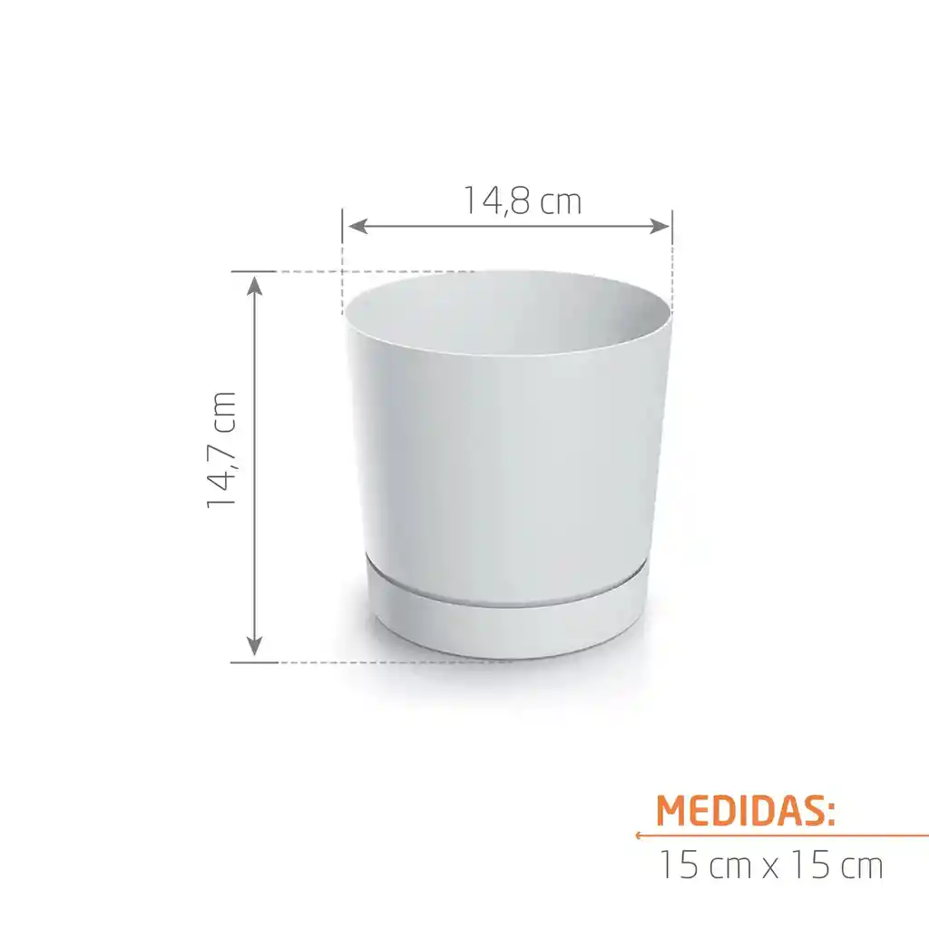 Matera Tubo P 15 Cm Blanco