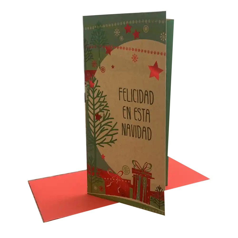 Tarjeta De Navidad Nico Jt Felicidad En Esta Navidad