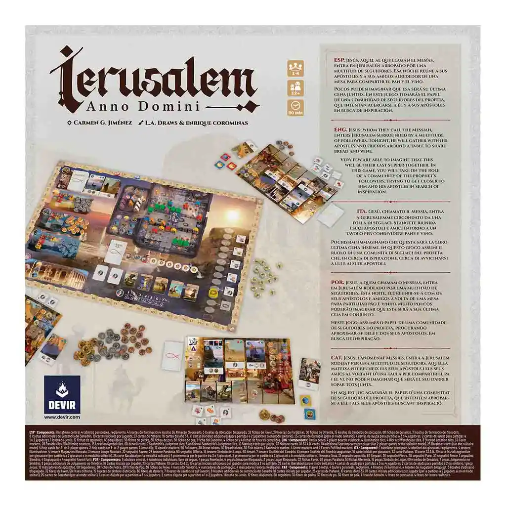 Juego De Mesa Jerusalem Familiar Estrategia