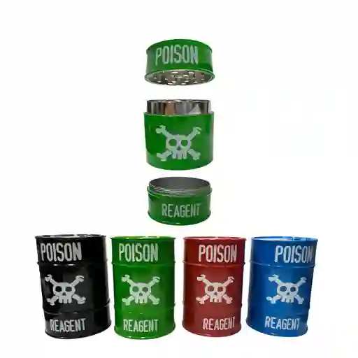 Grinder Metálico Caneca Toxica Grande Poison