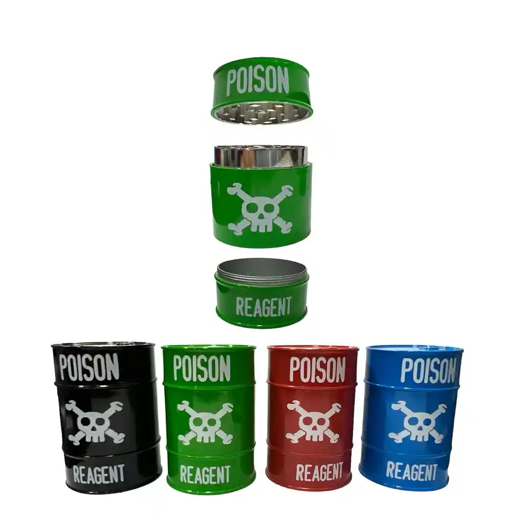 Grinder Metálico Caneca Toxica Grande Poison