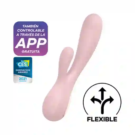 Satisfyer Mono Flex Con App Rosa - Vibrador Doble Estimulación