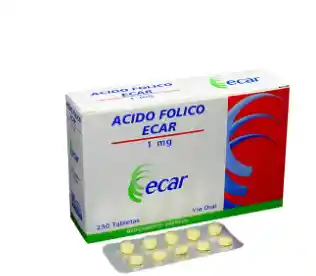 Acido Folico 1mg X 10 Tabletas