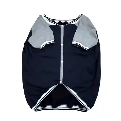 Chaqueta Beisbolera Azul Osc-gris Tll.s 3-283df-1