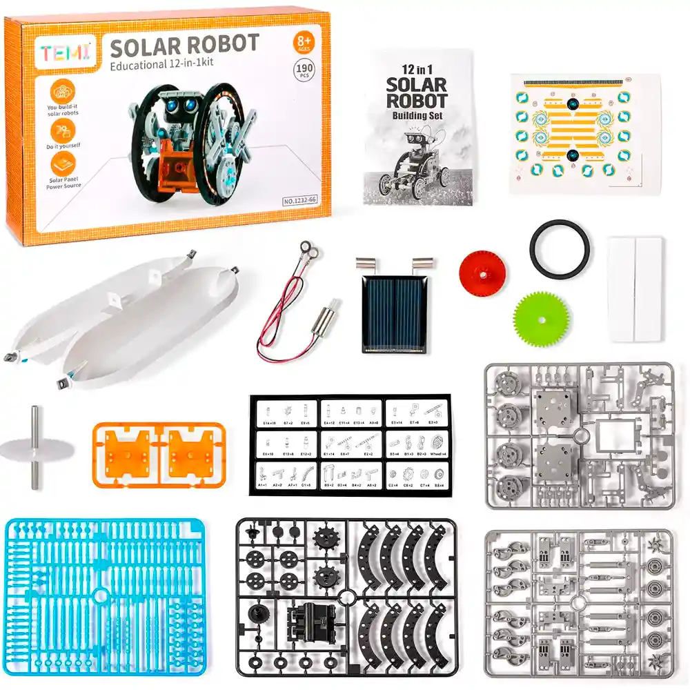 Kit Robot Solar 12 En 1 Juguete Educativo Aprendizaje