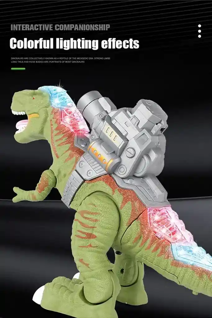 Dinosaurio Rex Lanzador Pelota Movimiento Luces Sonidos