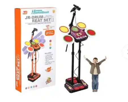 Juguete Didáctico Bateria Musical Eléctrica Mp3 Niños