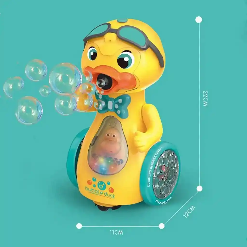 Pato Burbujas Automática Juguete Para Niños + Liquido