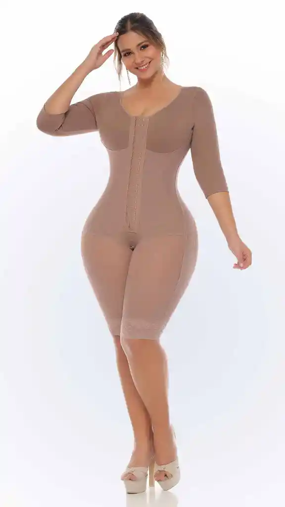 Ref. 70504mn - Faja Moldeadora De Control Con Mangas Talla: 2xl Color: Negro