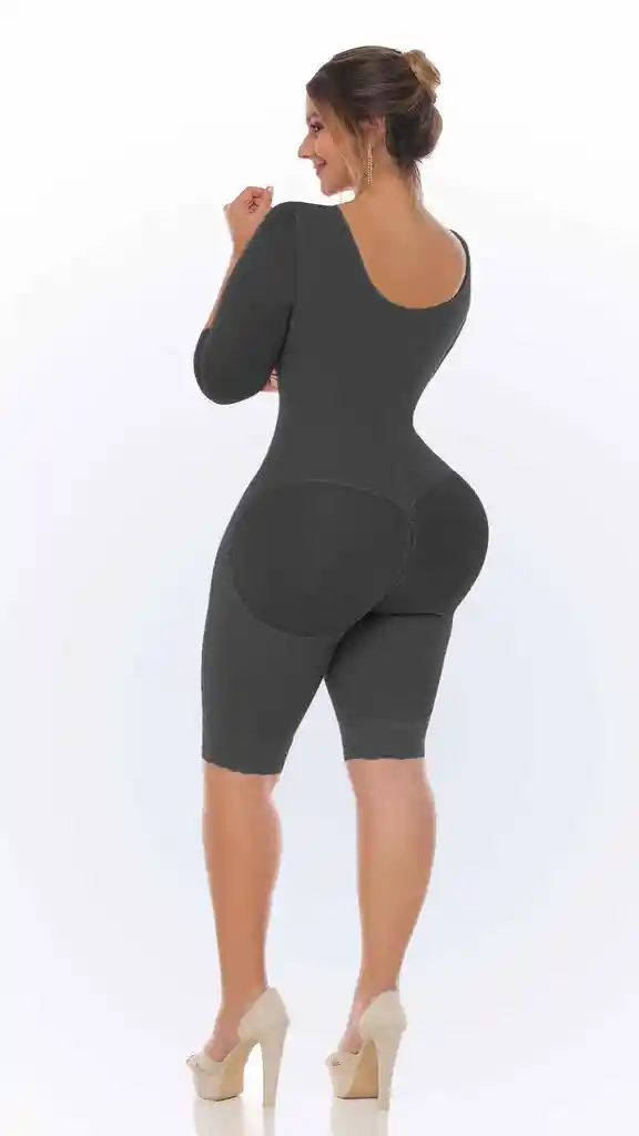 Ref. 70504mn - Faja Moldeadora De Control Con Mangas Talla: 2xl Color: Negro