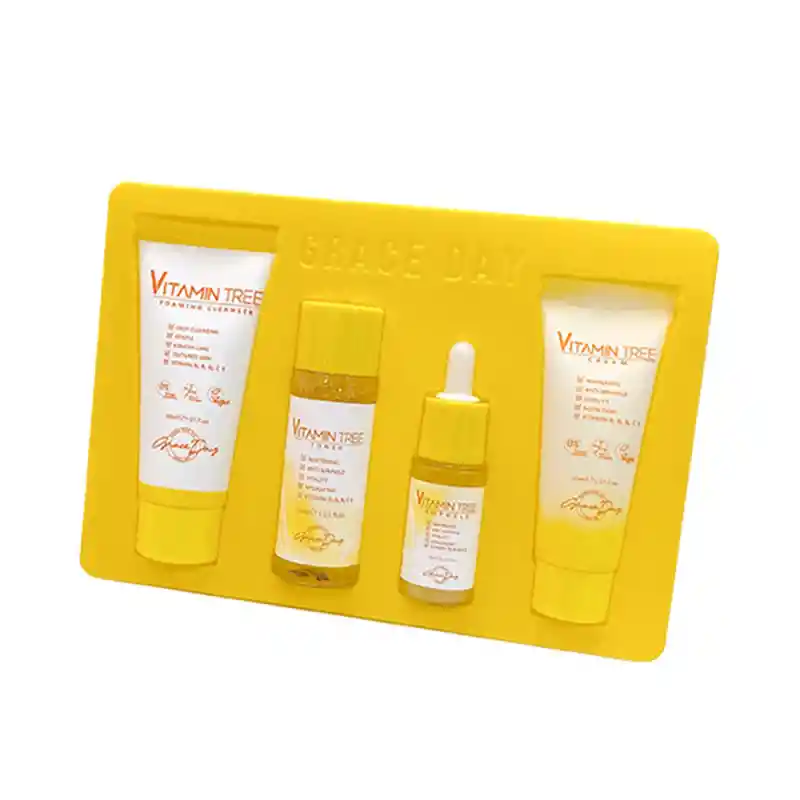 Grace Day Kit Vitamin Tree Limpiador Tónico Ampolla Crema