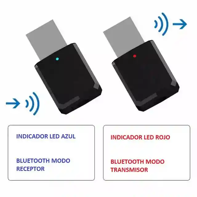 Bluetooth Usb 2 En 1 Transmisor/ Receptor Bluetooth 5.0+aux.