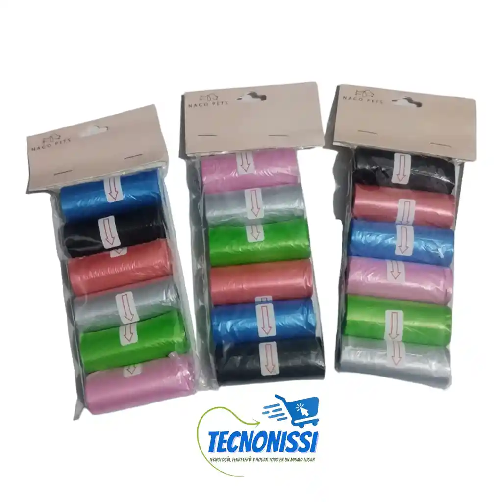 Bolsas Para Excremento *6 Rollos *12 Bolsas