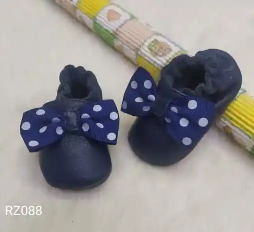 Zapato En Cuero Niña Talla 0-6 Meses