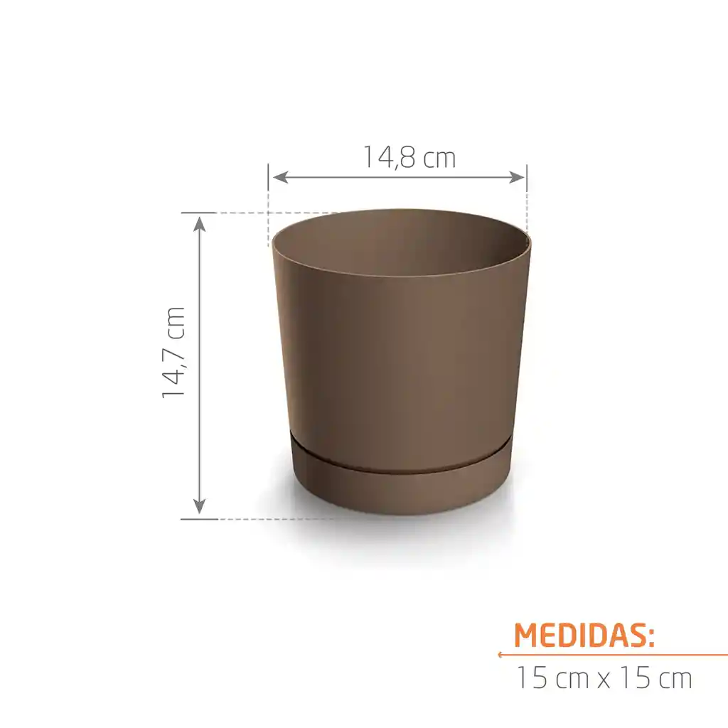 Matera Tubo P 15 Cm Ladrillo
