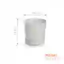 Matera Tubo P Eco Wood 15 Cm Blanco