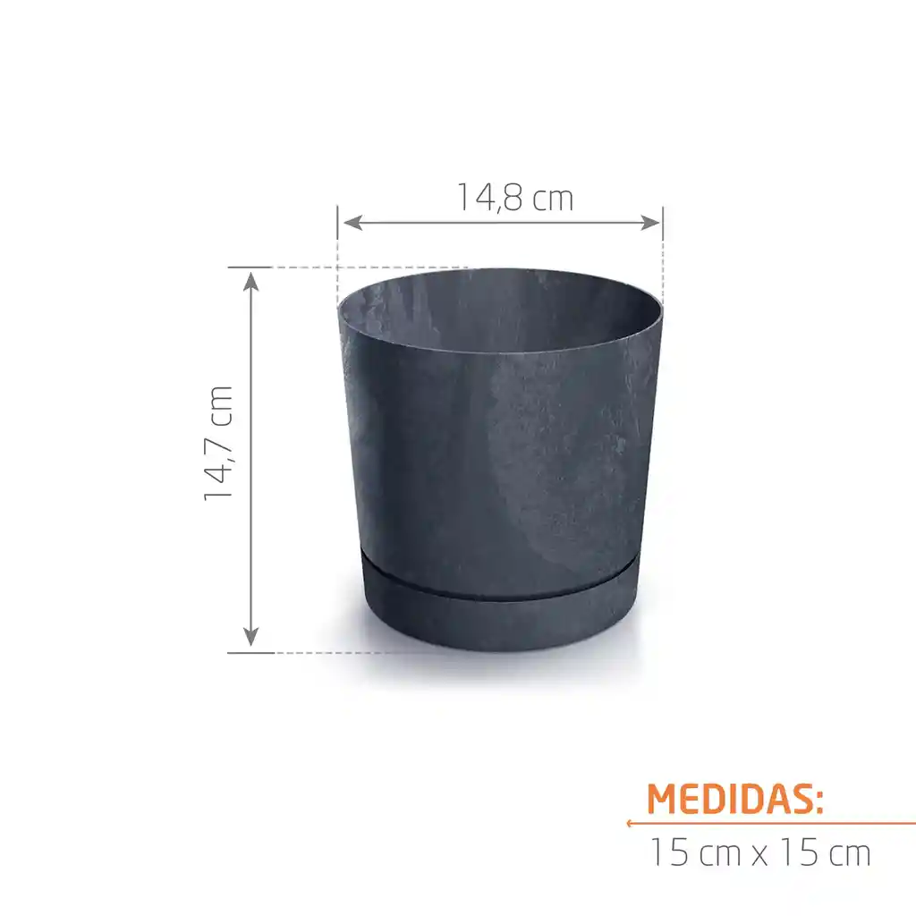 Matera Tubo P Beton 15 Cm Antracita