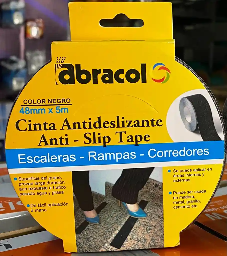 Cinta Antideslizante Negra 2"x5m