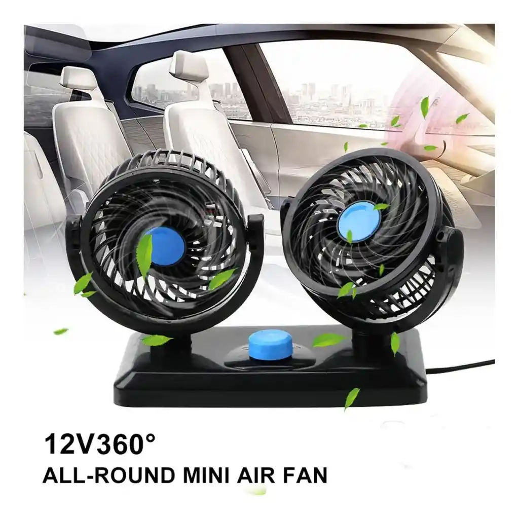 Ventilador Doble Para Coche Carro