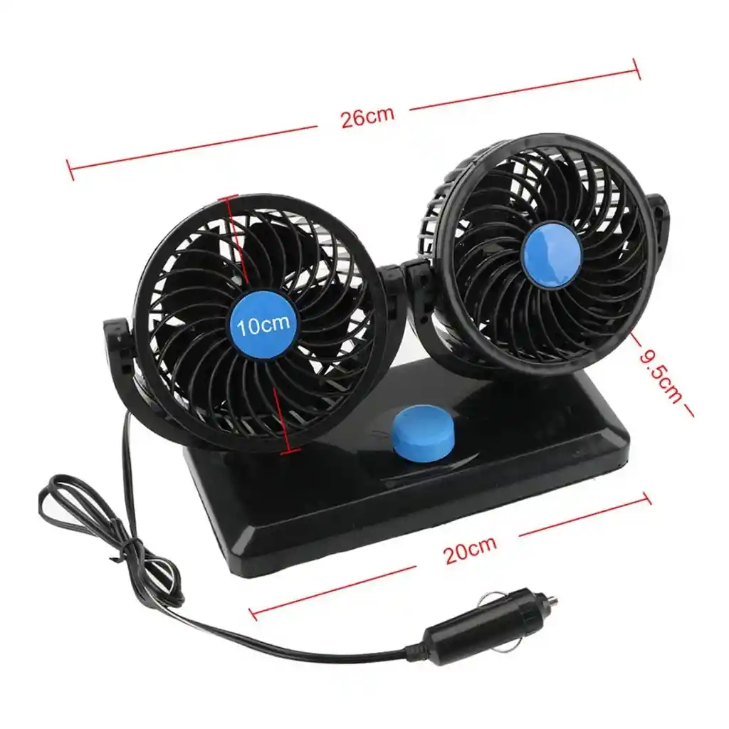 Ventilador Doble Para Coche Carro