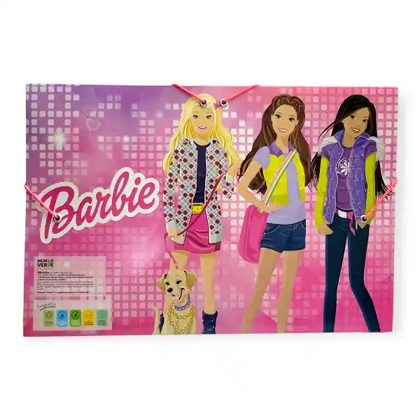 Carpeta Escolar Tipo Fuelle Princesas Barbie