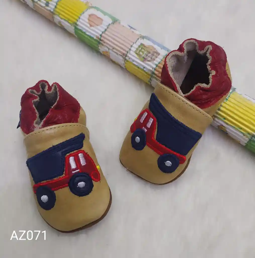 Zapato En Cuero Niño Talla 6-12 Meses