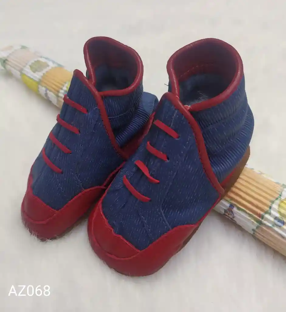 Zapato Bota En Cuero Niño Talla 0-6 Meses