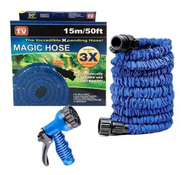 Manguera Expandible Magic Hose 15m/50ft Crece 3 Veces Su Grosor