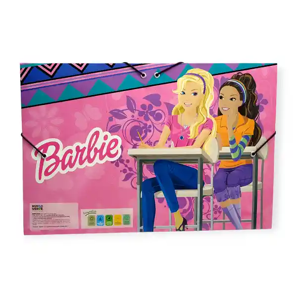 Kit Escolar Carpeta + Cartilla + Stickers Barbie