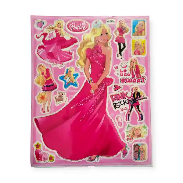 Kit Escolar Carpeta + Cartilla + Stickers Barbie