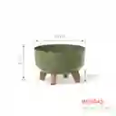 Matera Gracia Round Low 24 Cm Verde Tierra