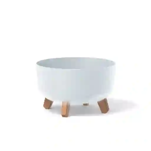 Matera Gracia Round Low 29 Cm Blanco