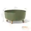 Matera Gracia Round Low 38 Cm Verde Tierra