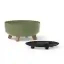 Matera Gracia Round Low 38 Cm Verde Tierra