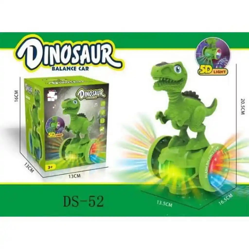 Dinosaurio Rex Musical Patineta Scooter Juguete + Baterias