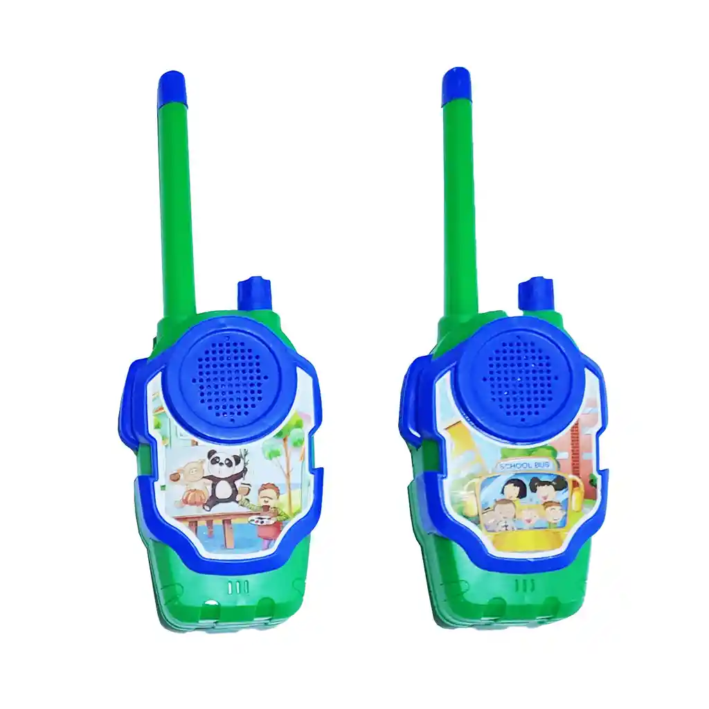 Juguete Walkie Talkies Boquitoquis Niños School + Baterias