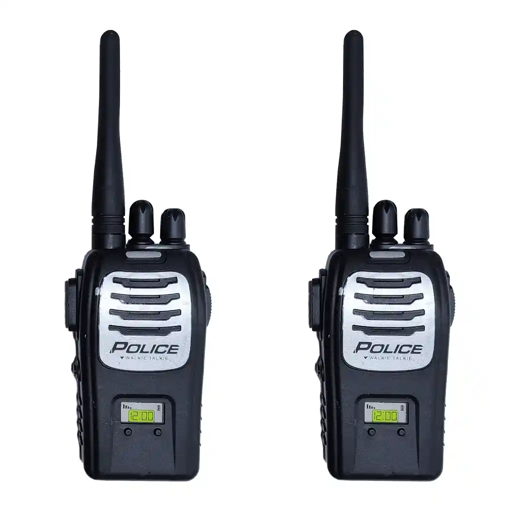 Juguete Walkie Talkies Boquitoquis Niños Policia + Baterias