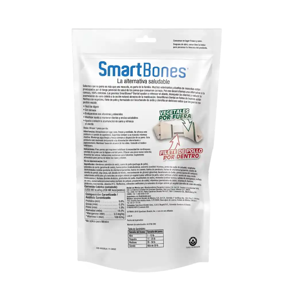 Smartbones Dental 2 Huesos Medianos 141 G