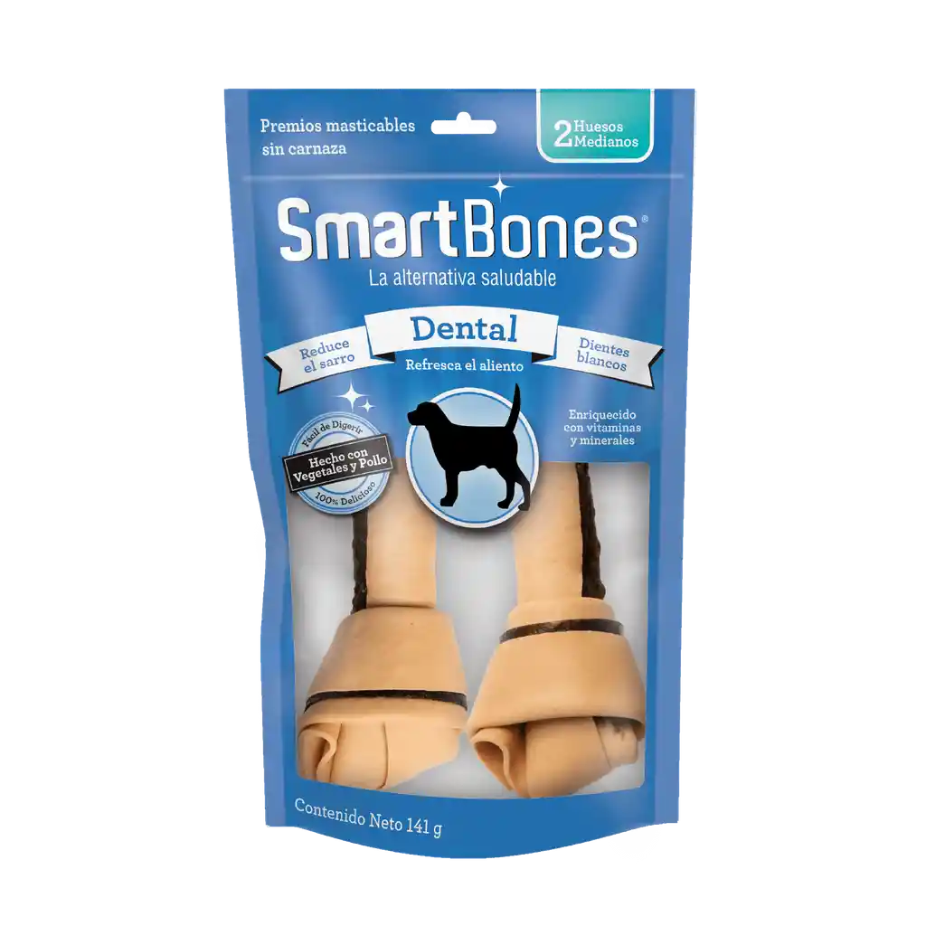 Smartbones Dental 2 Huesos Medianos 141 G