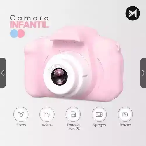 Cámara Fotográfica Digital Infantil Para Niños Fotos Videos