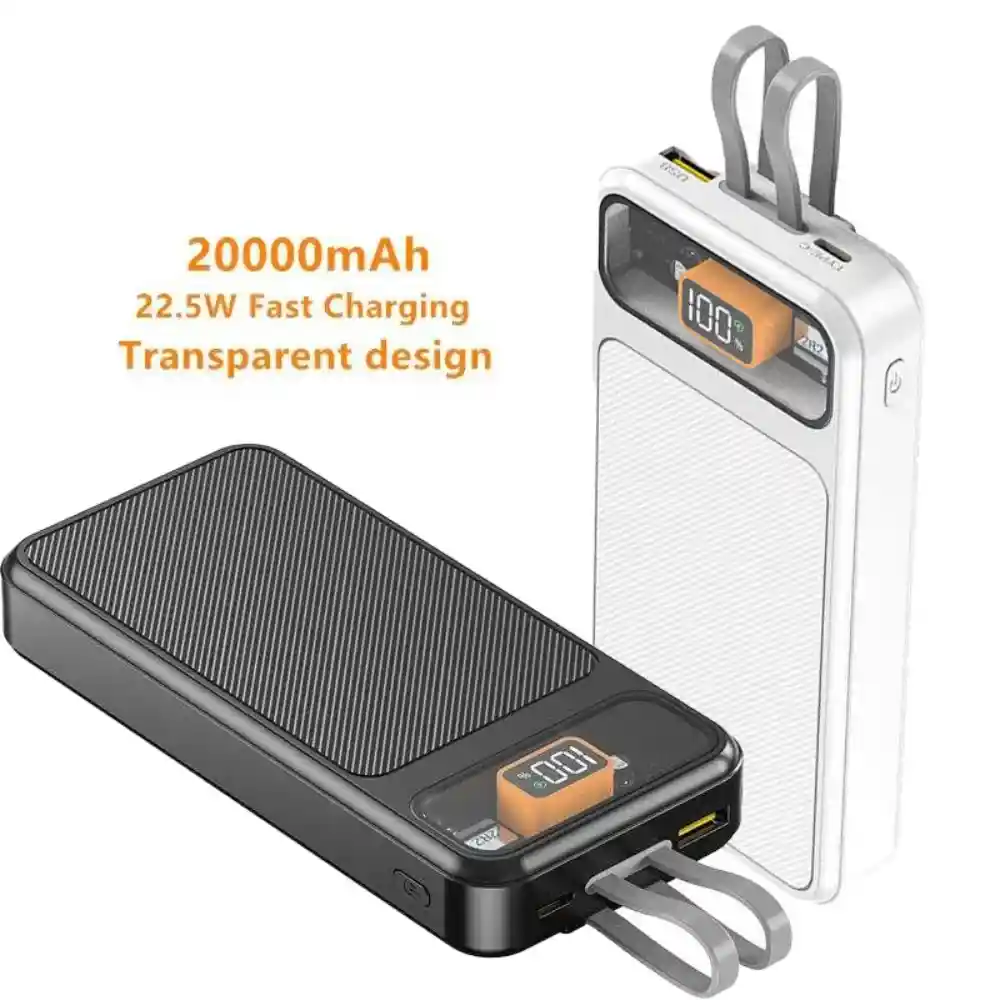 Power Bank 20.000 Mah 22.5w Carga Rapida Cable Tipoc Iphone